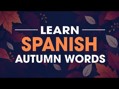 SpanishPod101 Vocabulary Review: Easy Spanish Autumn Words