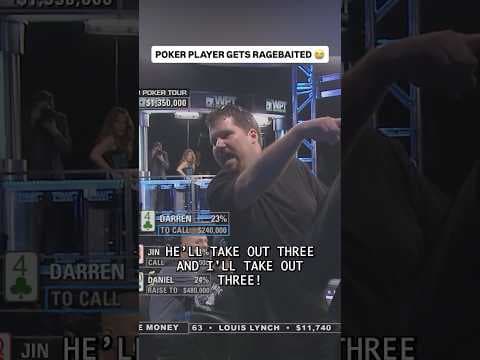 Poker Player Gets HECKLED and FLIES INTO A COMPLETE RAGE 😡 #poker #casino #pokerhands