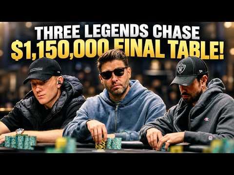 Jason Koon, Jeremy Ausmus & Nick Schulman Chase Super High Roller Bowl PLO Final Table!