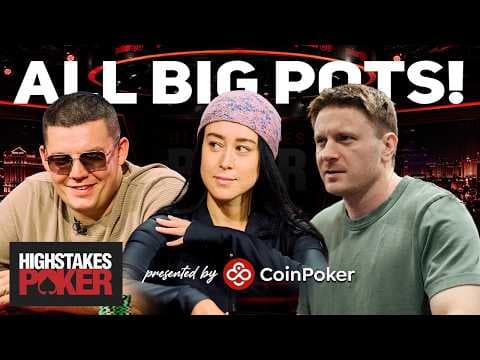 High Stakes Poker LIVE Highlights with a CRAZY Three-WAY ALL IN