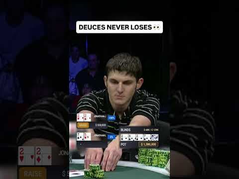 Pocket Deuces NEVER Loses in Poker 2️⃣ #poker #casino #pokerhands