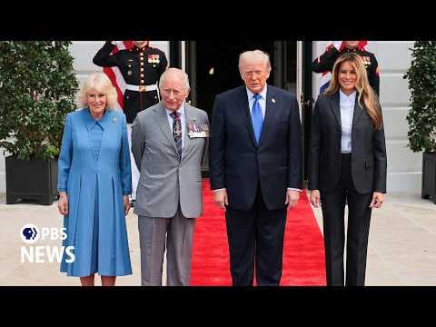 WATCH: King Charles and Queen Camilla arrive at White House to bid farewell to the Trumps