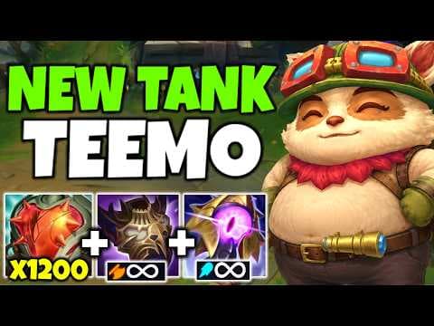 I INVENTED A TANK TEEMO BUILD THAT NEVER STOPS SCALING! (CONVERT HEALTH TO AP AND AD)