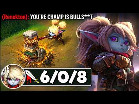 This guy stole Renekton from me... so I locked in Poppy and made him regret it