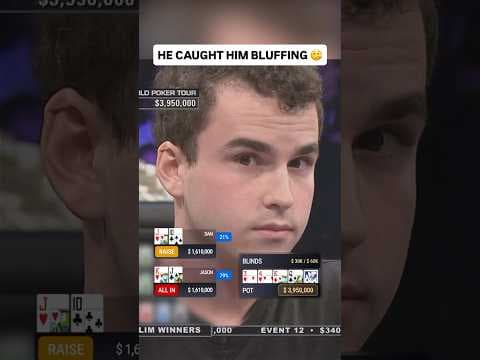 Poker Player Gets CAUGHT BLUFFING 😱 #poker #casino #pokerhands