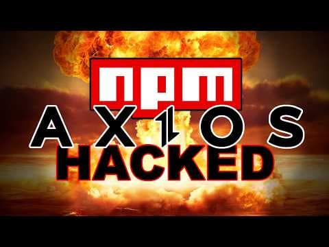 HUGE npm axios supply chain attack