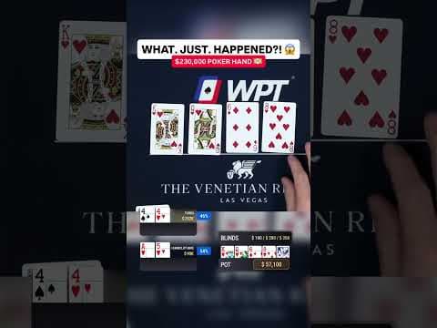 OUTRAGEOUS BLUFF in $230,000 Poker Hand at WPT Venetian Cash Game 😲 #poker #casino #pokerhands