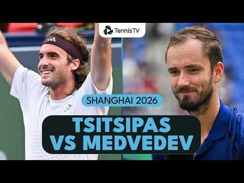 Stefanos Tsitsipas & Daniil Medvedev Clash Again 🤝 | Shanghai 2026 Highlights