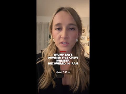 Trump says downed F-15 crew member recovered in Iran