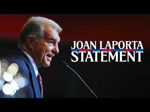 LAPORTA LOOKS AT THE LATEST DEVELOPMENTS AT FC BARCELONA 🔵🔴