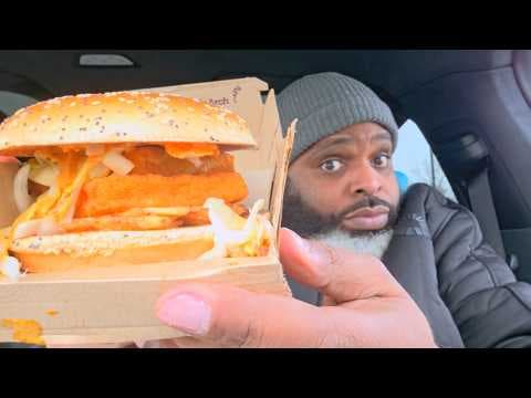 McDonald's Big Arch Fish Sandwich and Oreo Shamrock McFlurry Review!