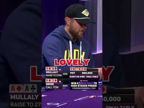 ACES CRACKED AT THE FINAL TABLE!!