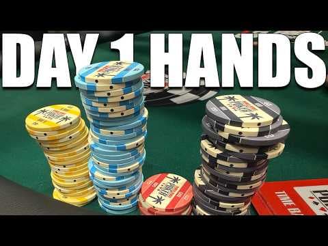 The WSOPE Main Event Has STARTED! (Best Hands From Day 1)