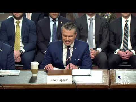 WATCH: Hegseth makes opening statement in hearing about Trump's defense budget request