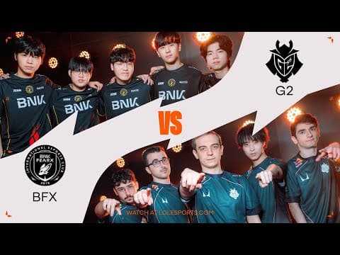 BFX vs. G2 - FIRST STAND 2026 - GROUP STAGE