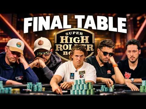 Super High Roller Bowl Final Table with $1,150,000 Top Prize!