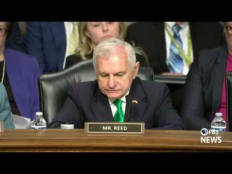 WATCH: Sen. Reed makes opening statement in Hegseth and Caine hearing