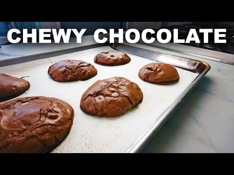 Chocolate meringue cookies — no flour