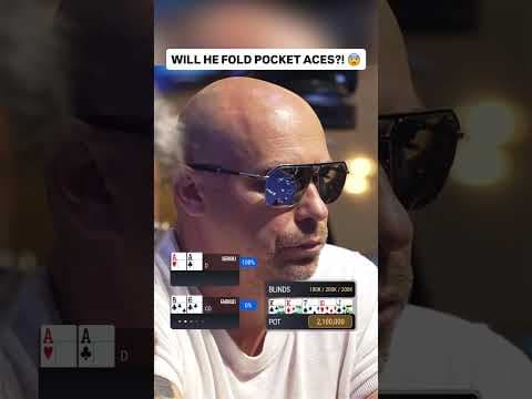 Did He MISPLAY POCKET ACES?! 🤔 #poker #casino #pokerhands