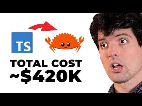 You can rewrite typescript in rust for $420k
