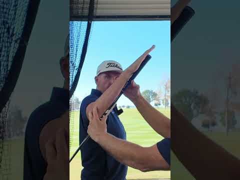 Why shoulder mobility affects club shallowing #golfswing #golftips