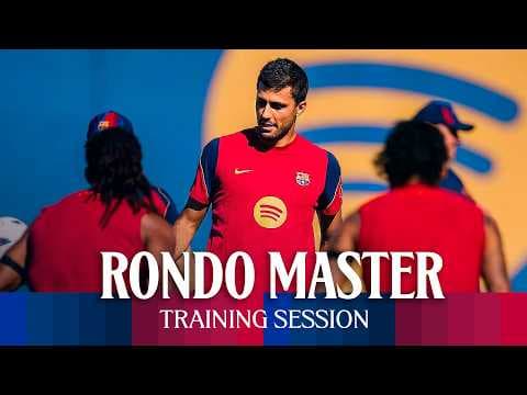 RODRI shows his CLASS in rondos | FC BARCELONA Training Session 🔵🔴