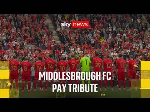 Middlesbrough FC hold one-minute applause for officers killed in A66 crash