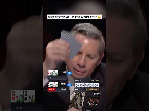 When Mike Sexton Won the WPT Title ❤️ #poker #casino #pokerhands