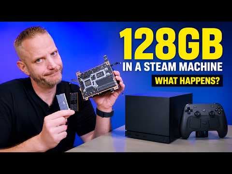 I put 128GB of RAM in the Steam Machine... Here's what happened