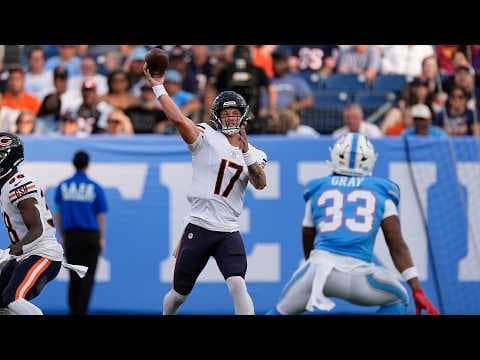 Tyson Bagent's Best Plays from a 208-Yard, 2 TD Game vs Tennessee Titans | 2026 Preseason Week 3