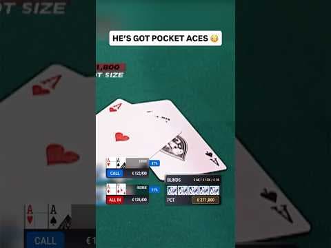Can POCKET ACES HOLD?! 😱 #poker #casino #pokerhands
