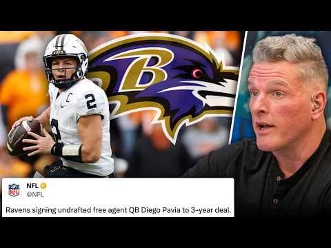 Diego Pavia Signs 3 Year Contract With Ravens | The Pat McAfee Show
