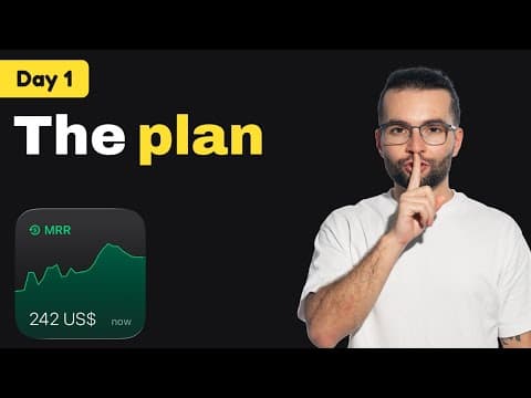 Vibe coding Mobile Apps to $10k MRR | Day 1