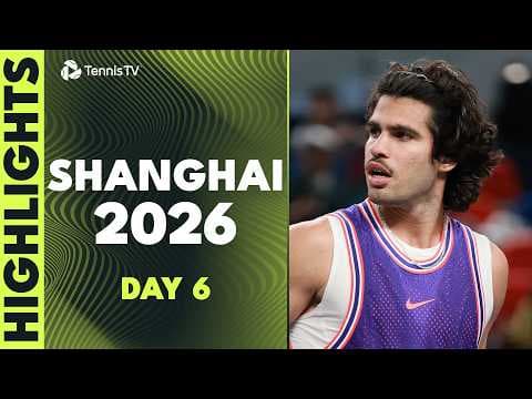Alcaraz & Bergs Headline; Tsitsipas, Fritz, Jodar, Vacherot & More | Shanghai 2026 Highlights Day 6