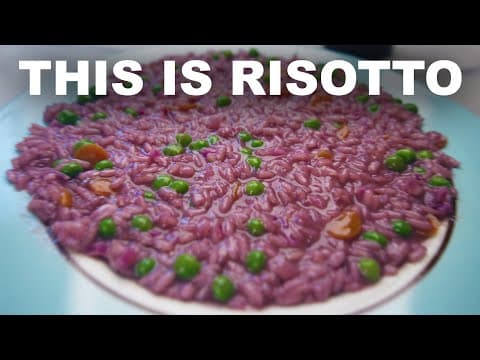 Purple cabbage risotto