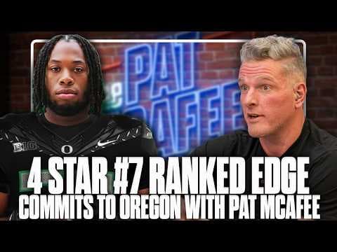 4 Star, #7 Ranked Edge Rusher Rashad Streets Commits To Oregon Live On The Pat McAfee Show