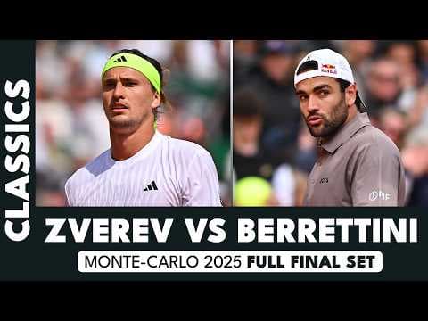 Alexander Zverev vs Matteo Berrettini Deciding Set Battle 🥵 | Monte-Carlo 2025 FULL Final Set