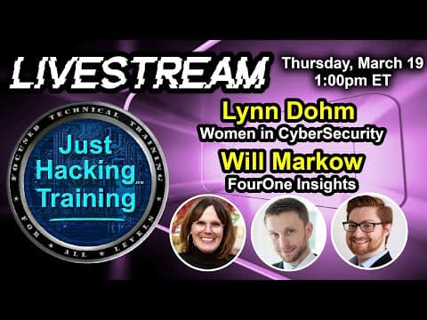 State of the Cybersecurity Workforce, JHT / WiCyS RSAC Preview