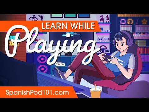 Learn Spanish While Playing 4 Hours - ALL Basic Phrases You Need