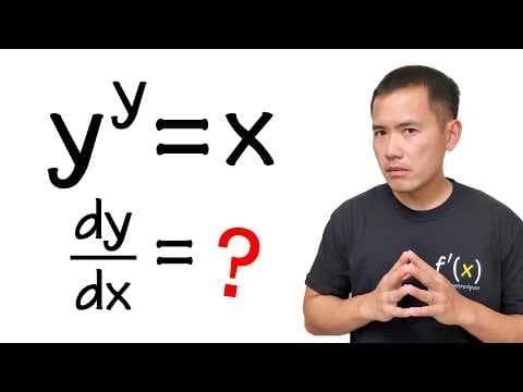 If y^y=x, then dy/dx=? (ft. Lambert W function)