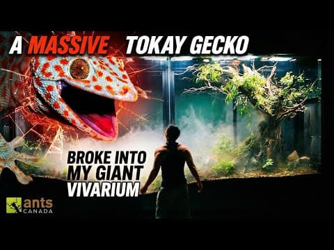 I Discovered a Huge Tokay Gecko in My Giant Vivarium