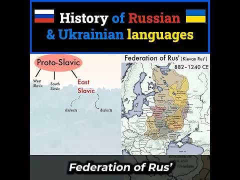 History of Russian & Ukrainian languages