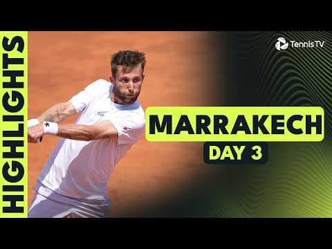Darderi & Bellucci Clash; Moutet, Hanfmann, Trungelliti On Court | Marrakech 2026 Highlights Day 3