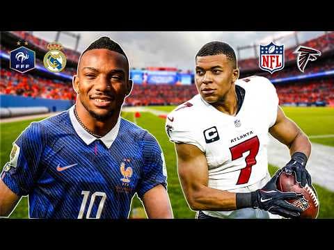 Bijan Robinson turns Kylian Mbappè into NFL WR 1 or Kylian Mbappe NFL WR 1!?