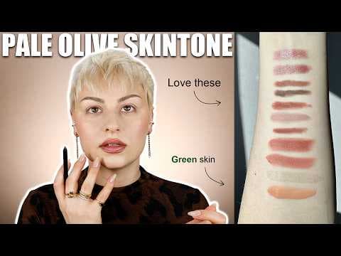 I LOVE these nude lip products for pale olive skin