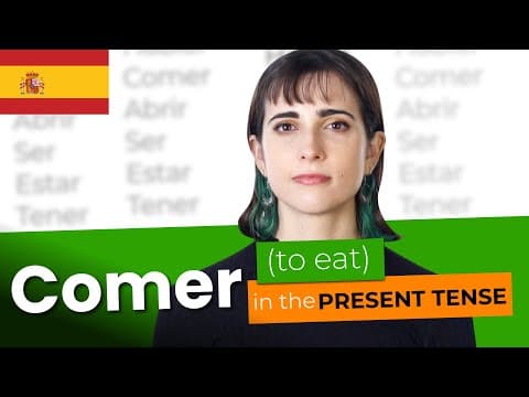 COMER in the Present Tense - Mastering French Verbs
