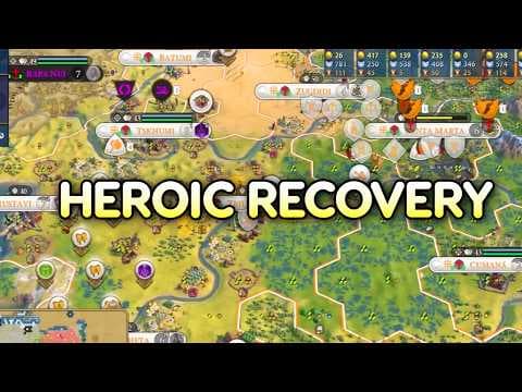 A Heroic Age for a Heroic Recovery from a cursed start - Civ 6 Georgia