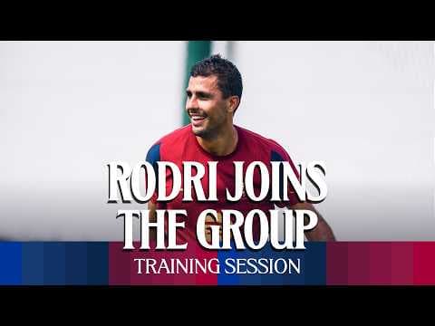 RODRI TAKES CENTRE STAGE RUNNING THE MIDFIELD | FC Barcelona Training 🔵🔴