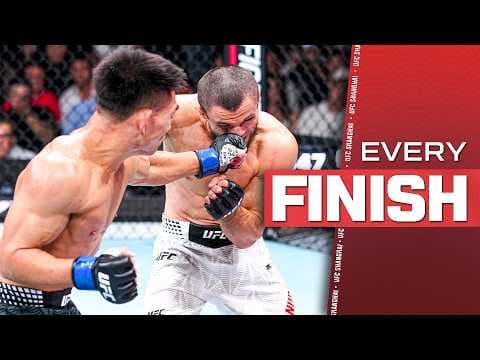 All 10 Finishes From UFC Shanghai | UFC Highlights