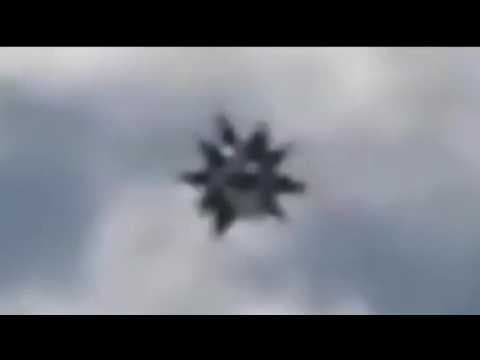 Close up video of a pointed star UAP in France